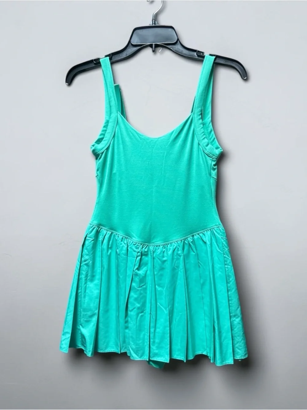 Free People Teal Asymmetrical Tank Dress - Picture 3 of 6